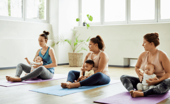 Making Mom Friends At Baby Yoga