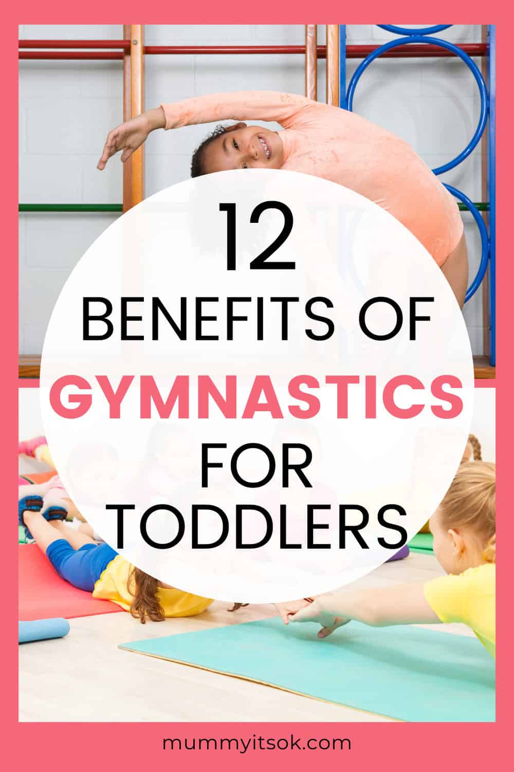 Thinking about gymnastics for your toddler? 🤔🤸‍♀️ Here are 12 incredible benefits, from improving coordination and strength to boosting confidence and social skills! Discover why gymnastics is great for early childhood development. Save this for later!