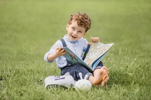 person, child, book