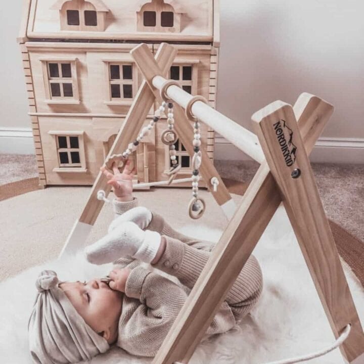 Image for 5. Wooden Baby Gym Activity Play Gym