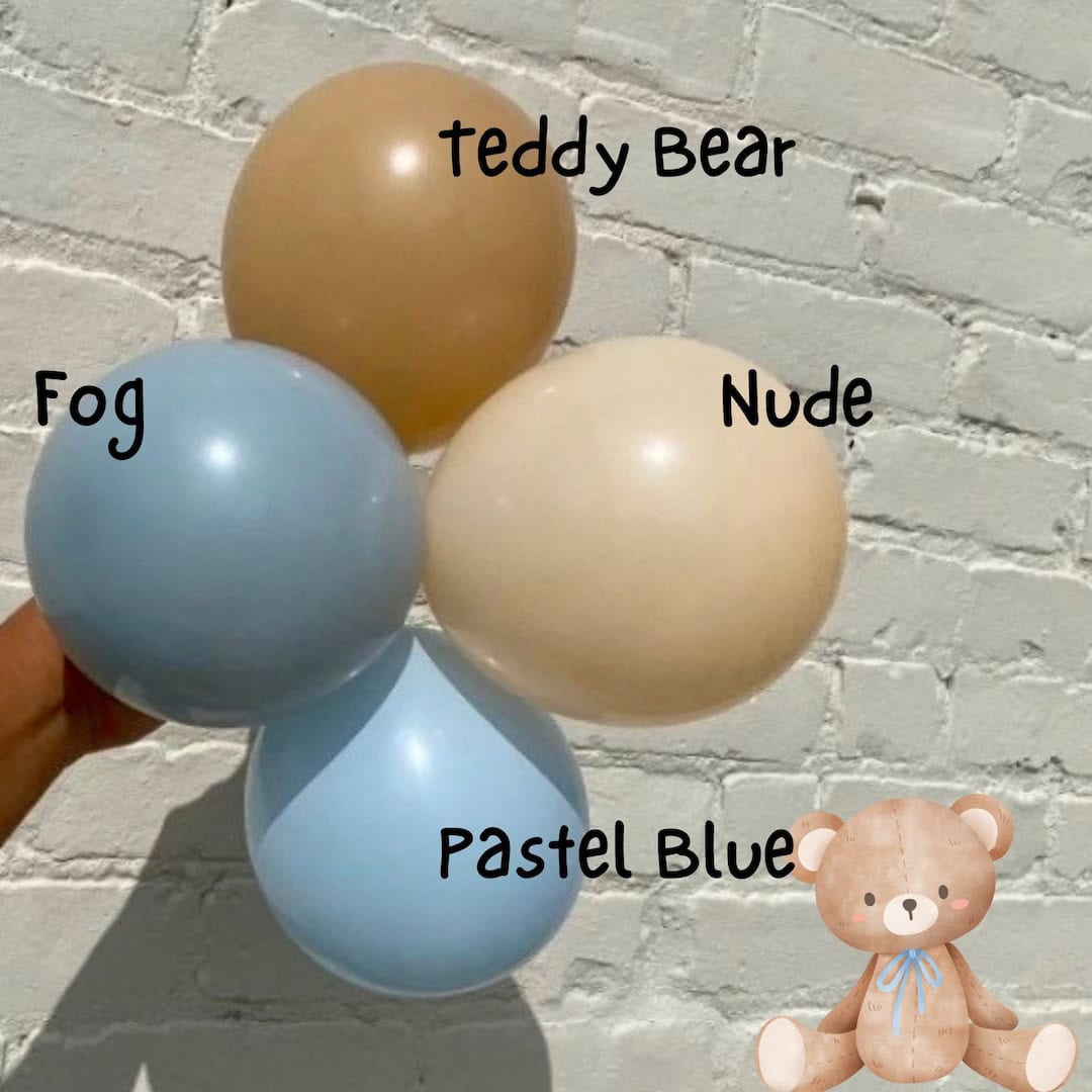 Image for 12. Blue Baby Shower Balloon Garland