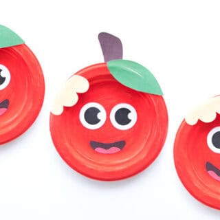 Image for 21. Paper Plate Apple Craft by The Printables Fairy