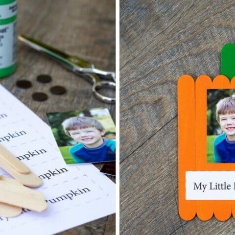 Image for 19. Popsicle Stick Pumpkin Crafts Keepsake by Fireflies & Mud Pies