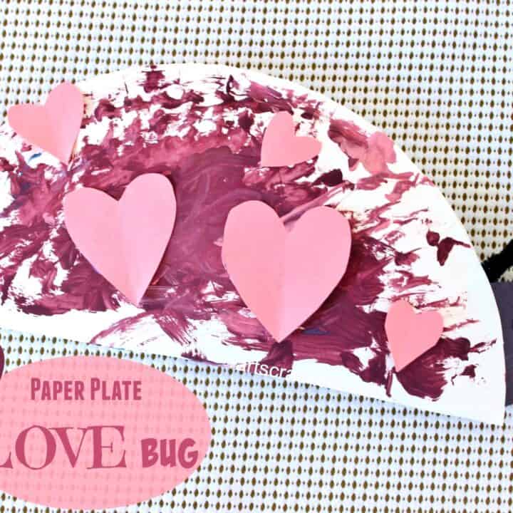 Image for 12. DIY Paper Plate Love Bug | Valentine's Day