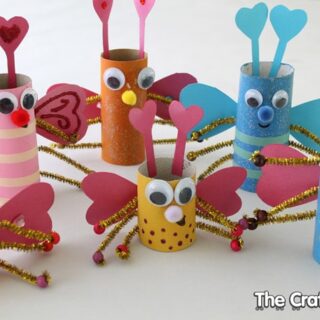 Image for 7. Toilet Roll Love Bugs for Valentine’s Day