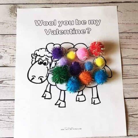 Image for 1. Wool You Be My Valentine Printable Card