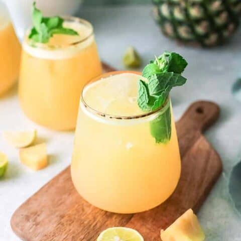 Image for 16. Refreshing Lime Pineapple Agua Fresca