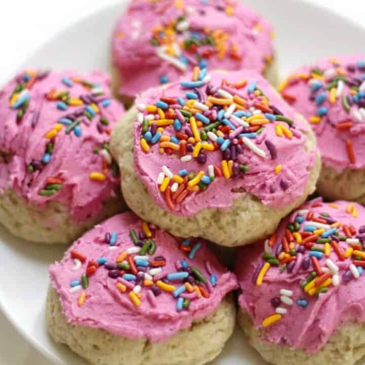Image for 1. Soft Frosted Gluten-Free Vegan Sugar Cookies