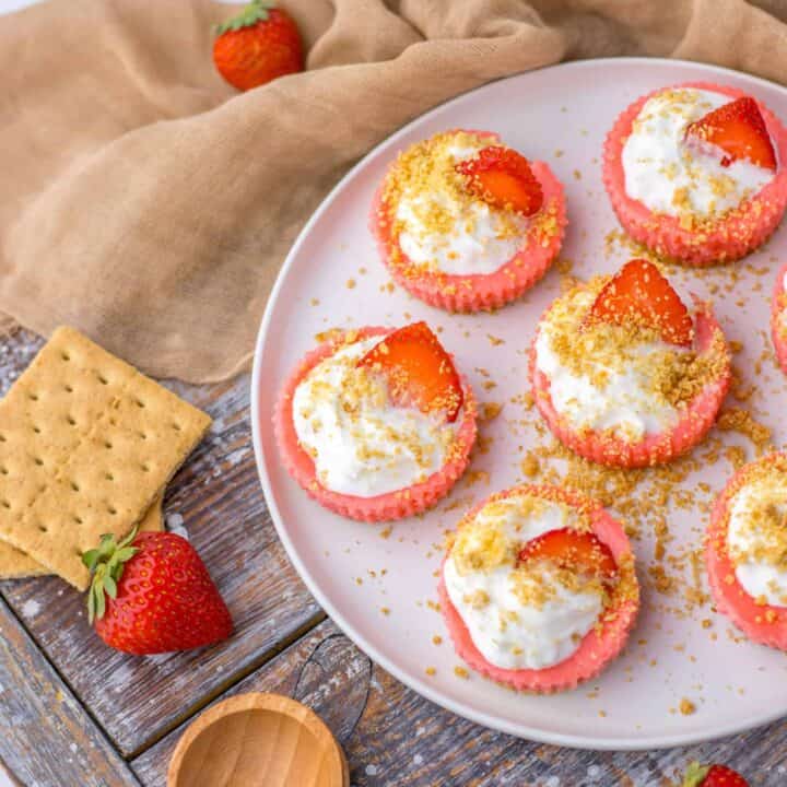 Image for 5. Mini Strawberry Cheesecakes