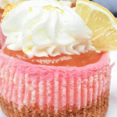 Image for 18. Pink Lemonade Mini Cheesecakes