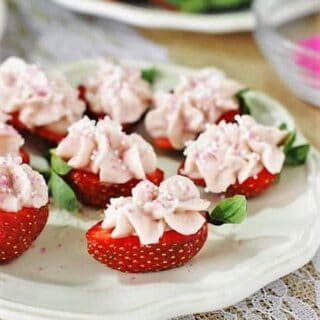 Image for 27. Strawberry Cheesecake Strawberry Bites