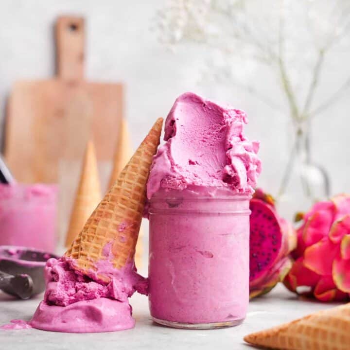 Image for 3. Vegan Pink Dragon Fruit Ice Cream