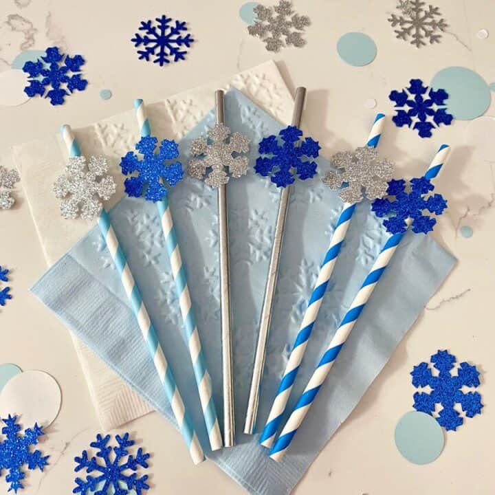 winter wonderland straws