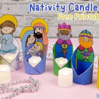 Image for 6. Christmas Nativity Candle Holder Craft