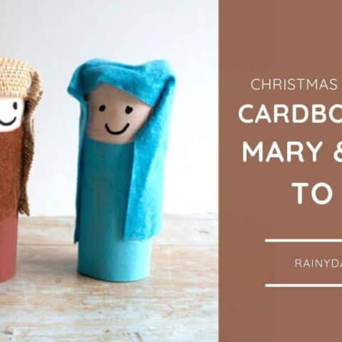 Image for 10. Mary and Joseph Cardboard Tube Nativity Craft for Kids