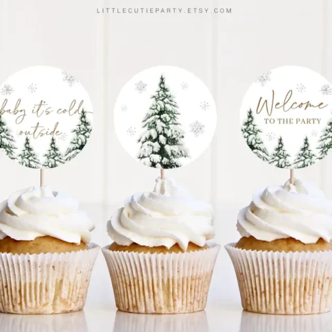 Image for 6. Baby Its Cold Outside Cake Topper