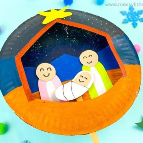 Image for 5. Paper Plate Nativity Craft Kids
