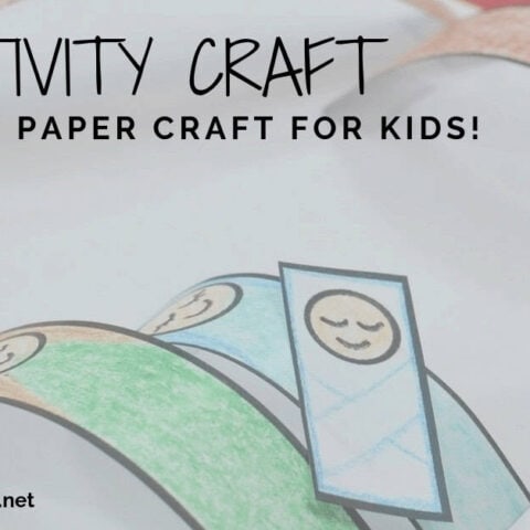 Image for 9. 3D Paper Nativity Craft for Preschoolers