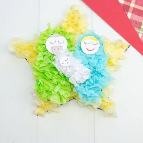 Image for 3. Crumbled Paper Nativity Craft