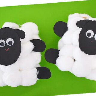 Image for 1.  Toilet Paper Tube Sheep Craft for Kids